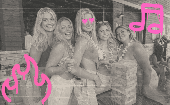 Group of friends celebrating