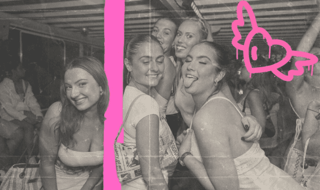 Group of friends celebrating