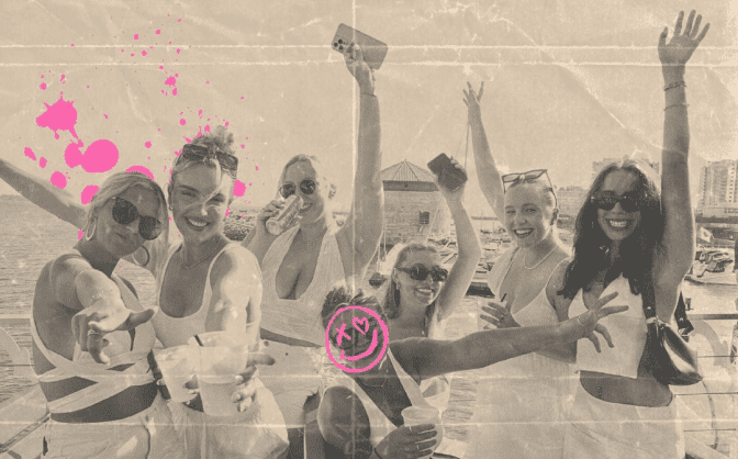 Group of friends celebrating